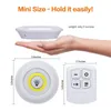 Super Bright 3W COB Under Cabinet Light LED Wireless Remote Control Dimmable Wardrobe Night Lamp Home Bedroom Closet Kitchen