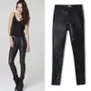 Logami Faux Leather Pant Elastic dragkedja byxor Byxor Leren Broeken 220226