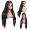 Ishow 13*1 Transparent Lace Front Wigs T Middle Part Wig Loose Deep Straight Human Hair Wigs Peruvian Curly Malaysian Body Water for Women All Ages Natural Color