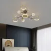 Wohnzimmer-Deckenlampen, modernes, minimalistisches Licht, Luxus-Atmosphären-Kombination, Beleuchtung für das ganze Haus, Glas-Deckenlampe, Platte