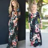 chifuna Mother Daughter Bohemian Maxi Dress Family Matching Outfits Fashion Mommy and Me Floral Long Dress Family Fitted LJ201111
