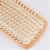 Wood Comb Professional Healthy Paddle Cushion Hair Loss Massage Brush Hairbrush Comb Scalp Hair Care Healthy Wooden Comb WLY BH4403