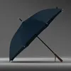 Olycat Drewniany Długi uchwyt Wiatroodporny Golf Automatyczny Biznes Mężczyźni Parasole Rain Kobiety 8K Duży Clear Parasol Parasol 201218