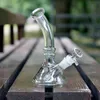 8" glass beaker bong 5mm thick water pipe with glass down stem+glass bowl 18mm female oil rigs