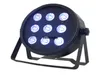 6pcs 디스코 클럽 실내 LED 무대 효과 조명 9 x 18 W 작은 둥근 파도 LED 플랫 6in1 RGBWA UV LED DMX 파 비