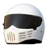 Motorcykelhjälmar 2021 Motorhjälm Fiberfiber Full Face Men Kvinnor Retro Motocross Chopper Head Wear Cover Protector1