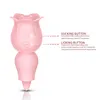 NXY Vibrators Rose Vibrator Sucking Magic Tongue Usb Magnetic Rechargeable Wand Clitoral Sucker for Women Sex Machine Bdsm Toys Nipple Cupping 0210