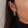 Stud Chic Chain Earrings For Women Fashion Jewelry 2021 High Quality Gold Piercing Earings Korean Ladies Ear Jewellery Gift1