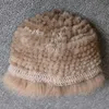 Женская шапка из натурального меха норки, шапка-бини из лисьего меха, зимние женские шапки, модная вязаная шапка из меха норки Y2010242832982