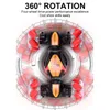 4WD 2.4G Stunt RC Car 360Rotation Drift Gesture Induction Control Twisting Off-road Vehicle avec Light Music Toy Gift 220315