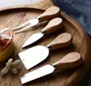 Outils à fromage ensemble de couteaux manche en chêne couteau fourchette pelle Kit râpes cuisson Pizza trancheuse Cutter