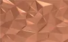 Fashion 3d solid geometric wallpapers rose gold abstract modern wallpaper for living room