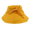 New Cotton Beach Bow Hats For Women Hat Female Lady Bucket Hat Summer Woman Anti-Uv Panama Summer Sun Cap Viseira G220301