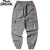 Männer Jogger Streetwear Cargo Hosen Hip Hip Harajuku Harem Hosen Herbst Casual Taktische Hosen Taschen Track Hosen Baumwolle 201128