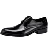S Neue Männer echte Großhandelsgeschäft formale Trage Britisch -Leder Schnürung Retro Fashion Derby Schuhe ab Vollkorn Buine Britih Fahion Schuh