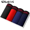 SRBONIOTOS Brand 4 Piece Mens Underware Men Boxer Cotton Underwear Male Boxers Cueca 365 Underpants Men Shorts Panties LJ201109