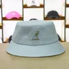 2020 New Kangol Broidered Bucket Hats Animal Pattern Sun Sun Toping Flat Top Fashion Tapon de serviette pour couple Voyage A31456 C09740850