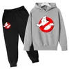 Ghostbusters meninos meninas roupas conjunto outono primavera toddler meninas crianças tracksuit para meninos meninos terno crianças roupas 4-14 ano 220214