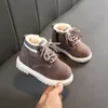 Baby Girls Boys Sooths Winter Boots Младенческие Малыши Плюшевые Сапоги Мартина Сапоги мягкие Нижние Нескользящие Детские Дети Открытый Хлопковая обувь 201130