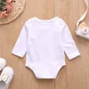 Children Cotton Spring Romper Fashion Kids Rainbow Long Sleeve Jumpsuit Baby Boys Girls Casual Printed Onesie Climb Clothes C6796