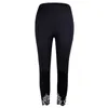 Leggings Workout das Mulheres Legging Laço Casual Legging Feminino Slim Leggins Plus Size S-5XL Preto Sólido Fluorescente Leggings LJ201006