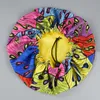 Baby Sleeping Cap Satin Bonnet dla pięknych włosów Dwuosobowy Deck Regulowany Rozmiar Okrągłe Czapki 3 Kolory