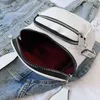 Nxy Handbag Nigedu Glossy Wide Strap Women Shoulder Bag Designer Rivet Crossbody Bags for Female Silver Bolsas Feminina Black 0214