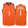 Maillots de basket-ball hommes 1 Devon Booker 2020-21 City Maillot et short sans manches