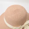 Chapéus de abas largas grandes chapéus de praia feminino chapéu de palha UV Proteção dobrável Sun Caps Holiday Cap