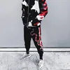 Yeeloca Högkvalitativ korall Snake Print Hip Hop Trousers Harajuku Cotton Streetwear Jogger Sport Harem Pants 201126