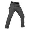 Men's Waterproof Winter Fleece Warm Cargo Pants Style Soft Shell Tactical Camouflage Pants Military Army Long Trousers LJ201104