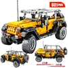 Schepper Mechanische Pull Back Jeeped Offroad Voertuig Bouwstenen Voor Stad Technic Auto Bakstenen Speelgoed Voor Jongens LJ2009284114767 Beste kwaliteit