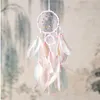 Kleurrijke handgemaakte droomvanger veren auto thuis muur opknoping decoratie ornament geschenk wind chime ambachtelijke decor levert HHE2862