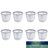 8st Rostfritt stål Tea Filter Metall Infuser Robust Tea-sil för hem (diameter 7,2cm x höjd 6cm)