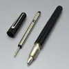 Luxury M Pen Magnetic Shut down cap Penne a sfera Roller Resina nera e placcatura intaglio materiale scolastico per ufficio cancelleria come regalo225x