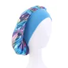 Ночная спящая шляпа из тюрбана Headwrap Bonnet Chemi Cap Muss Musslim Women широко растягивать шелк -атласные атласные аксессуары для волос банданы YHM275366462