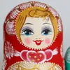 10 strati di legno bambole russe di nidificazione matrioska decorazioni per la casa ornamenti regalo bambole russe regali di Natale per bambini per bambini compleanno Z346o