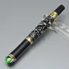 Высокое качество Jinhao Pen Silver и Golden Dragon Form Рельефы роликовые шариковые ручки офисные школьные принадлежности, написание плавных вариантов подарков