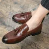 Yeni Bahar Erkekler Rahat Deri Ayakkabı İş Ofis Moda Düğün Ayakkabı Erkekler Flats Sürüş Adam Ayakkabı Üzerinde Kayma Büyük Boy 48