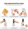Distributeur de dentifrice automatique en plastique PP porte-brosse à dents anti-poussière support mural accessoires de salle de bain