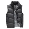 Winter Men's Sleeveless Vest Casual Cotton-Padded Photographer Coats Body Warmer Thickened Male Vests Waistcoats XCZ27 201216