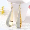 2022 Popular Style Personality Branded Design Shiny Geometric Trendy Drop Earrings Cheap Earring for Women