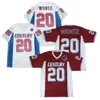 Custom Carson Wentz 20# All American High School Futebol Jersey Bordado Ed Branco Vermelho Qualquer Nome Número Tamanho S-4XL Jerseys Top Quality