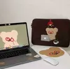 Bear de manga 11 polegadas Bag do laptop Coreano Urso Mac ipad Pro 9.7 10.8 13 14.5 15 polegadas tablet laptop caso interno saco 202211