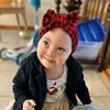 INS 13 Couleurs Nouvelle Mode Polka Dot Plaid Fleurs Conception Noeud Arc Bandeaux Élastique Coton Accessoires De Cheveux Bonnet Chapeau Multicolore Bébé Chapeaux