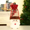 Copertura per bottiglie di vino natalizia snowman snowman alk bottiglia di vino set tavolo da tavolo di Natale tasca da cofano HH936068840501
