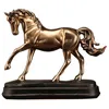 Casa Decoração Resina Cobre Cavalo Ornamentos Artesanato Artificial Cabinete Artesanato Casa Decoração Acessórios Presentes Imitação Animal Figurine LJ200904