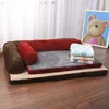 Letto grande Super Soft a forma di L Chaise Lounge Cuscino per divano Tappetino in pile Caldo letti per cani per cani di piccola taglia Canile per cuccioli 201223