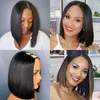 Hela U -del Bob Human Hair Wigs For Black Women 150 Density Full Machine Made Short U Part Wig Remy Hair4592245