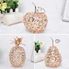 Decoratieve objecten beeldjes Nordic kamer decor ananas kristal ornamenten goud zilver fruit smeedijzeren bureau versiering woondecoratie a